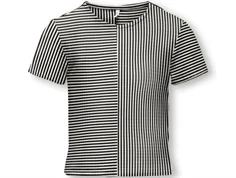 Kids ONLY top sort/cloud dancer stribet